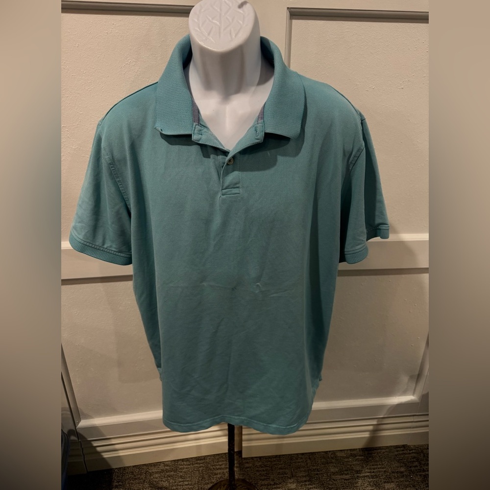 Members Mark Stretch Classic Polo Shirt Men’s Size XL Blue‎ Green
